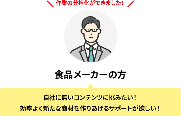 食品メーカーの方